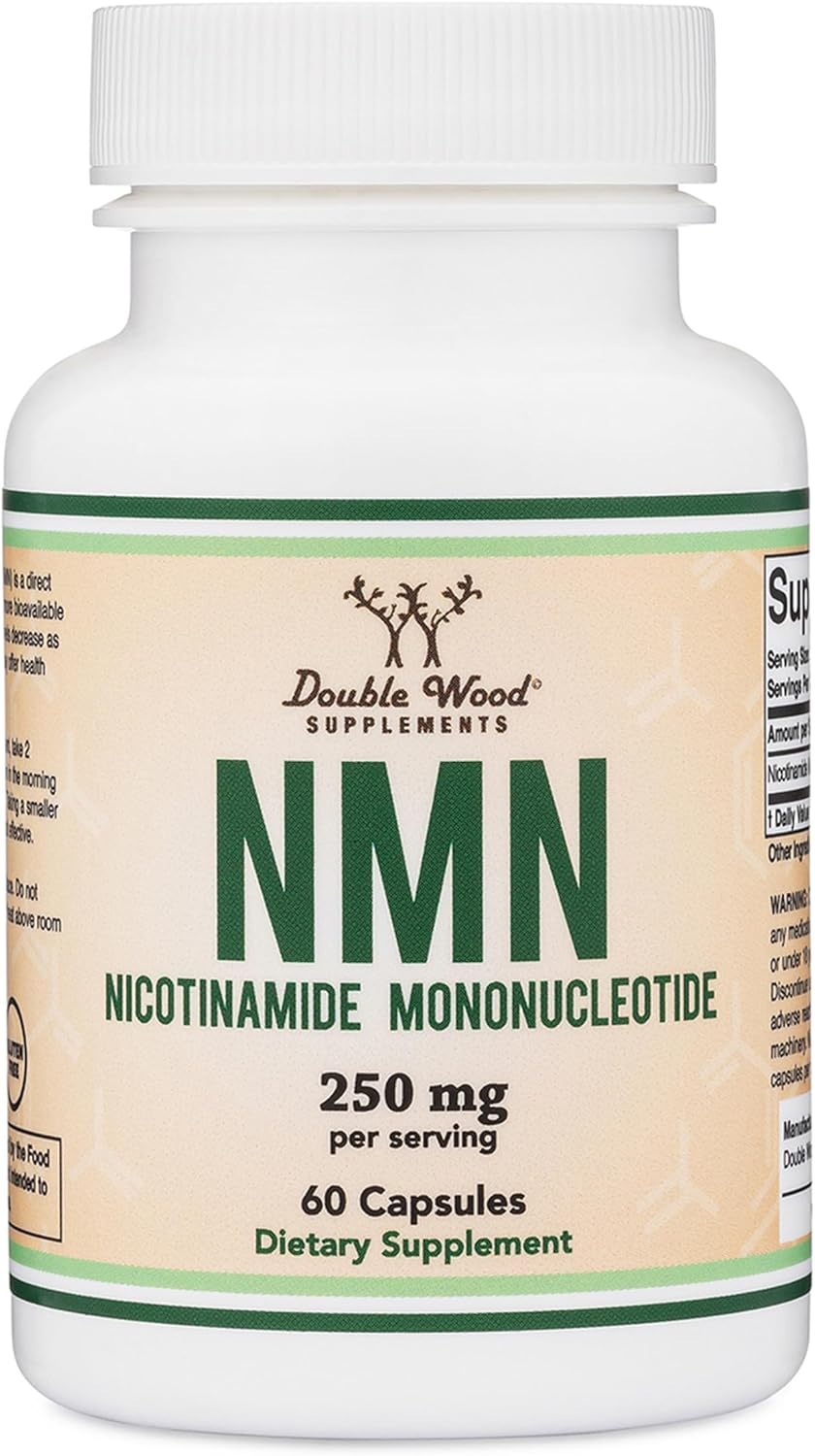 Double Wood NMN 250mg, 60 Capsules