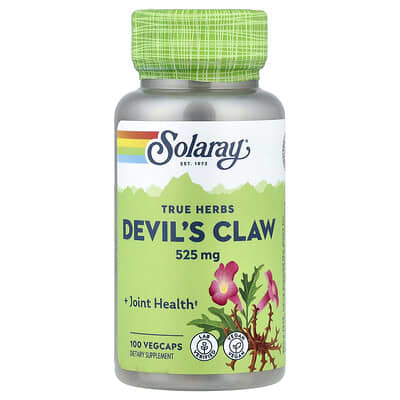 Solaray Devil's Claw, 525 mg, 100 VegCaps