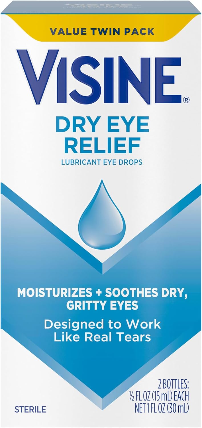 Visine Dry Eye Relief Lubricant Eye Drops, 0.5 fl. oz
