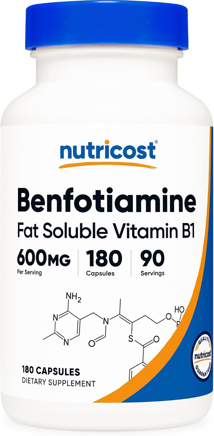 Nutricost Benfotiamine 600 mg 180 Capsules
