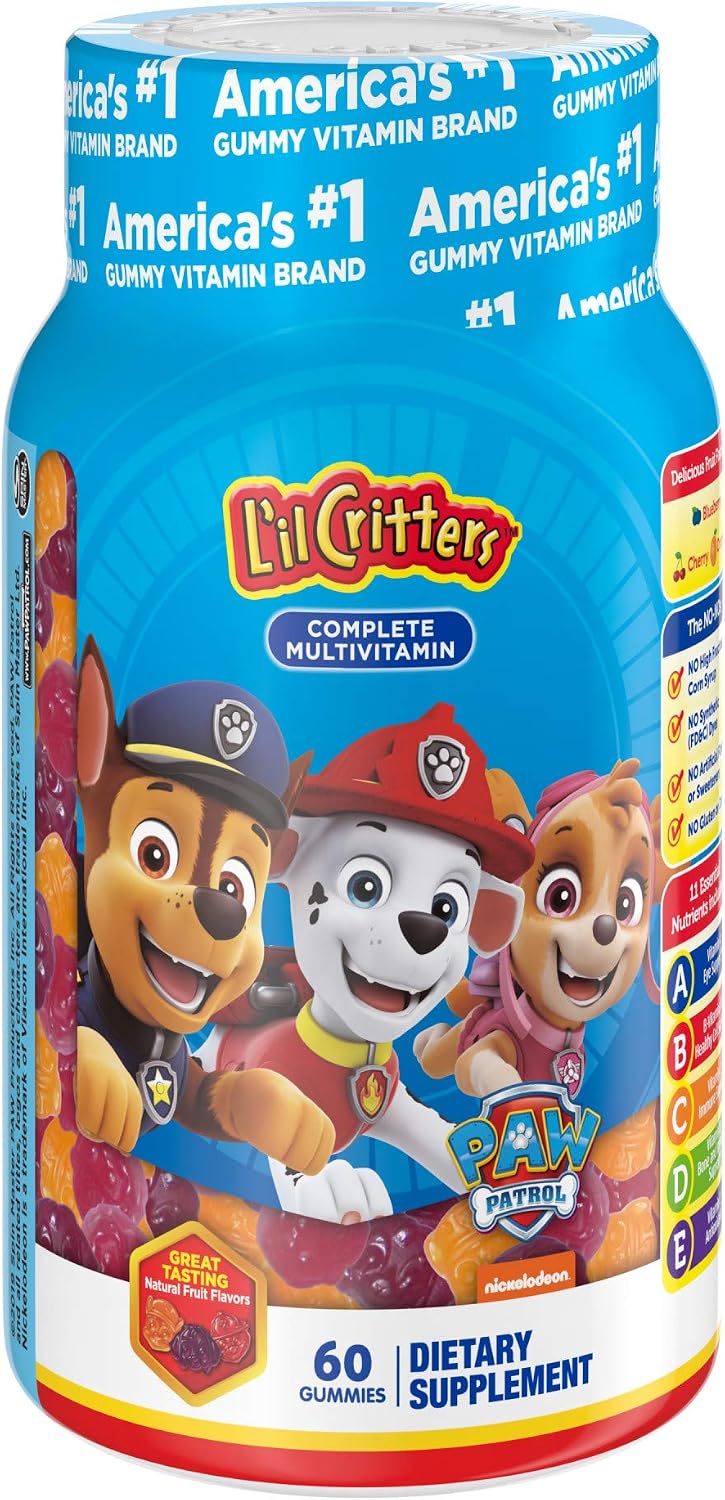 L'il Critters Paw Patrol Complete Multivitamin Gummies, 60ct
