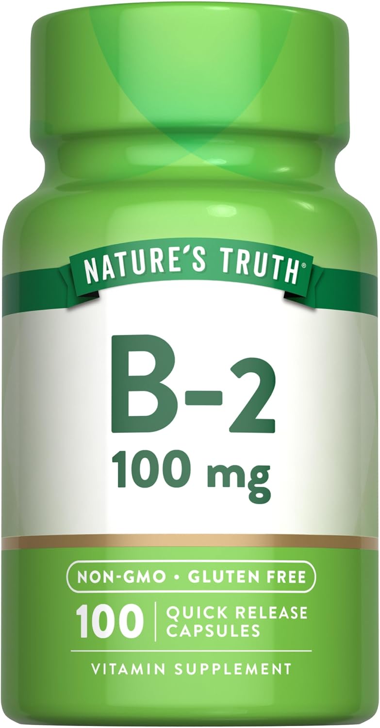 Nature's Truth B2 Vitamin 100mg, 100 Quick Release Capsules
