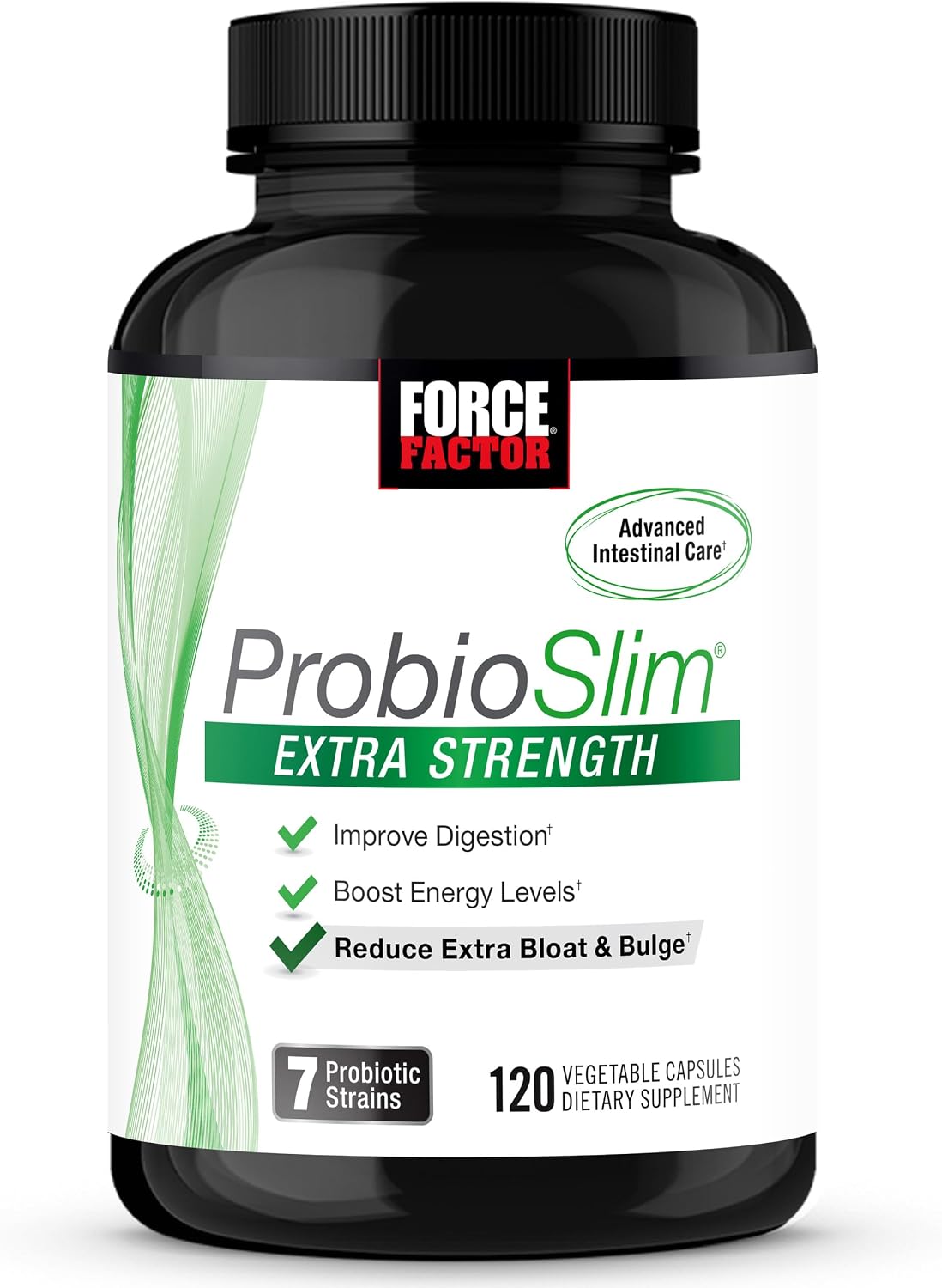 FORCE FACTOR ProbioSlim Extra Strength Probiotics 30 Billion CFUs, 120 Capsules