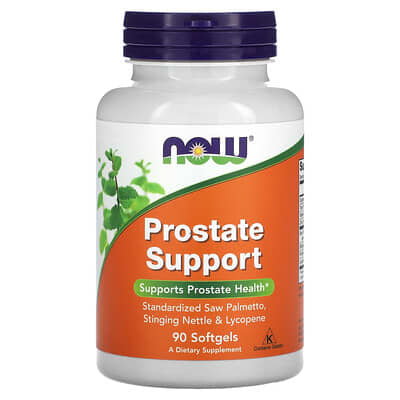 NOW Foods Prostate Support, with Saw Palmetto, Stinging Nettle & Lycopene, 90 Softgels