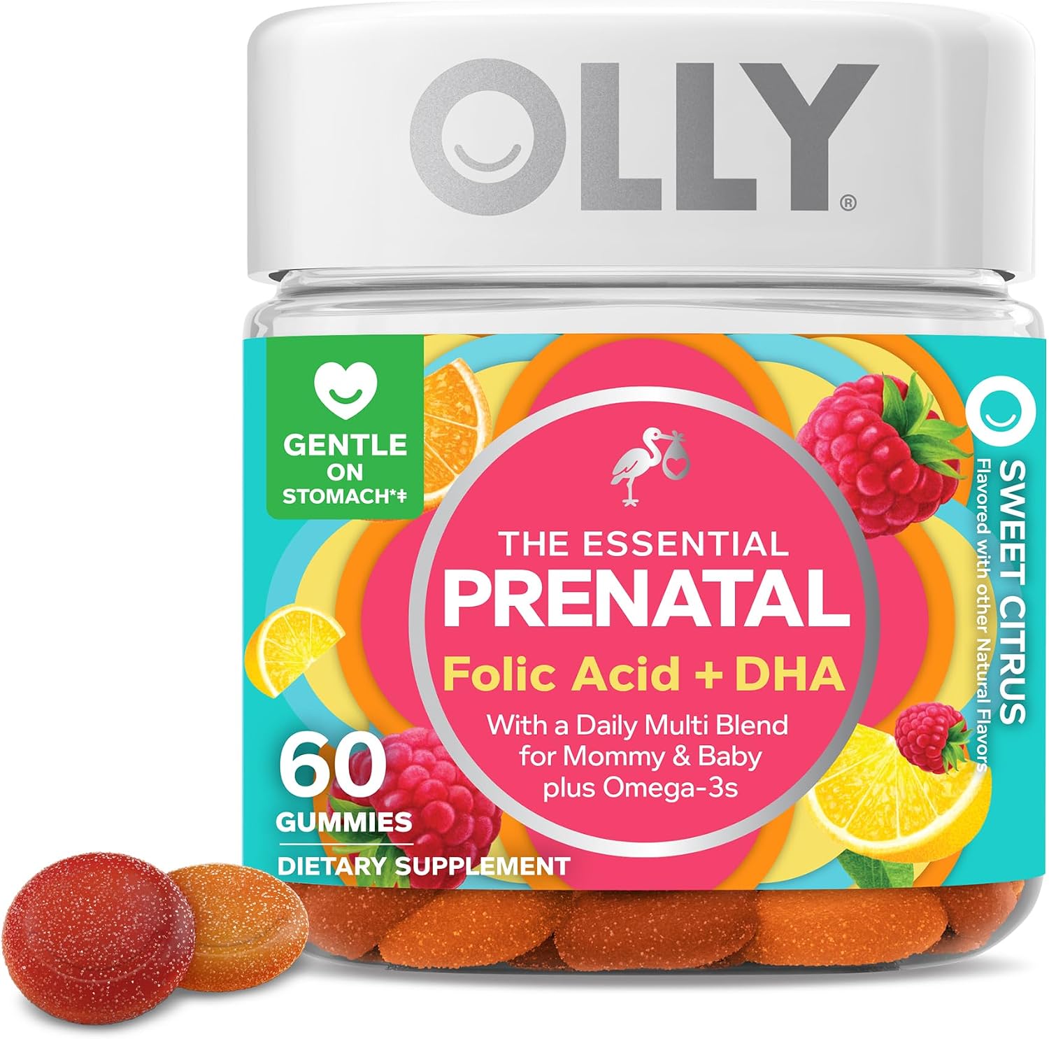 OLLY Prenatal Multivitamin Gummy - 60 Count