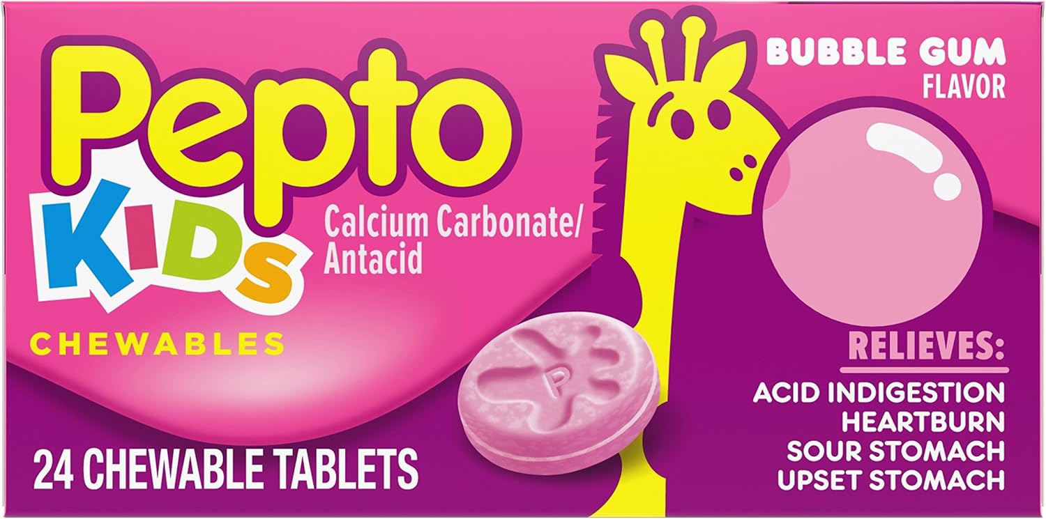 Pepto Bismol Kids Bubble 24 Chewable Tablets