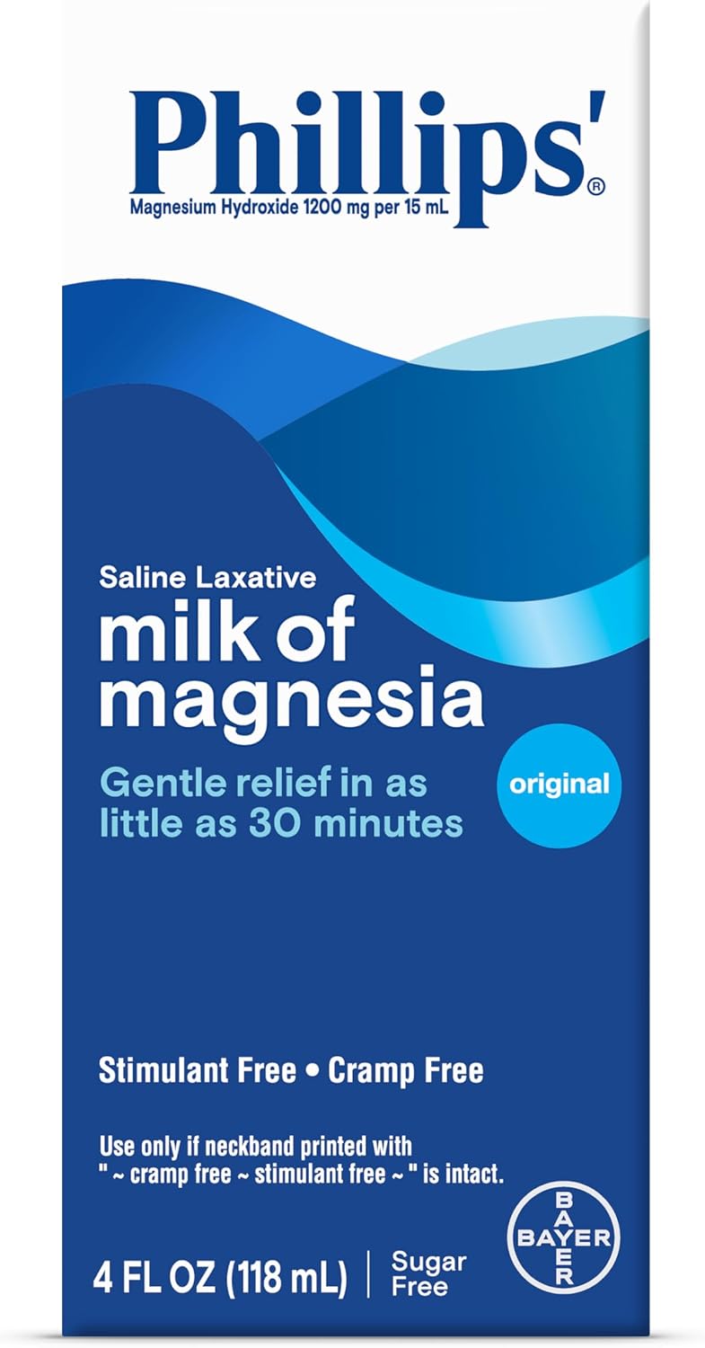 Phillips' Milk of Magnesia Laxative, Original 4 Ounce