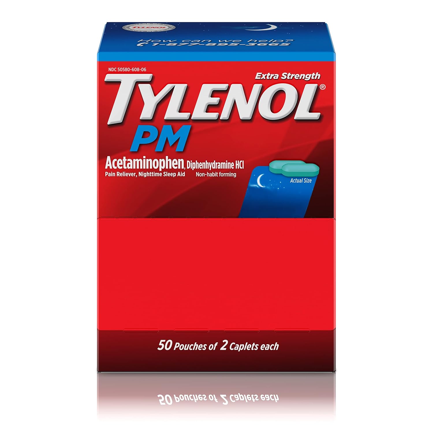 Tylenol PM Extra Strength Nighttime Pain Reliever Sleep Aid - 50x2