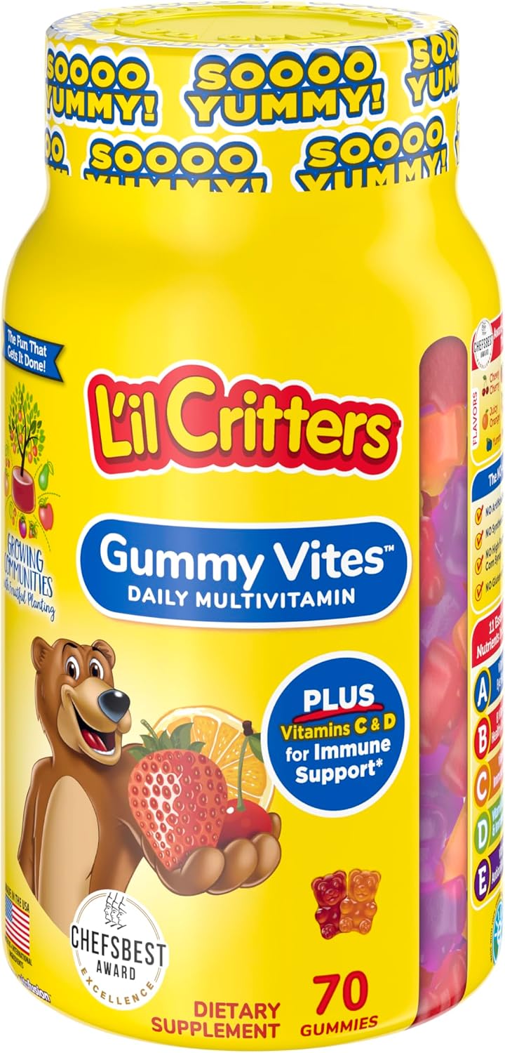 L’il Critters Gummy Vites Daily Gummy Multivitamin for Kids 70 count