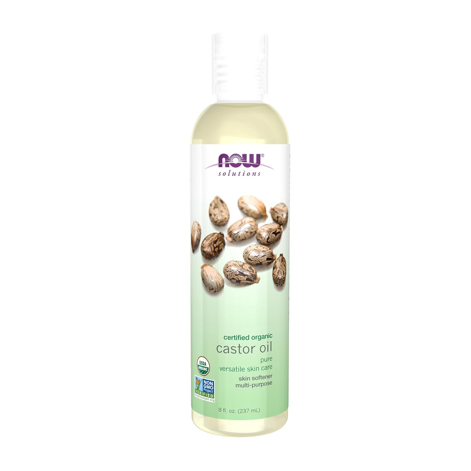 Now Solutions Organic Castor Oil, 8 Fl oz