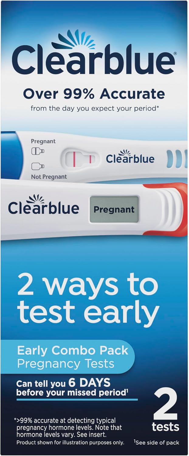 Clearblue Early Digital Pregnancy Test, 2 Ct