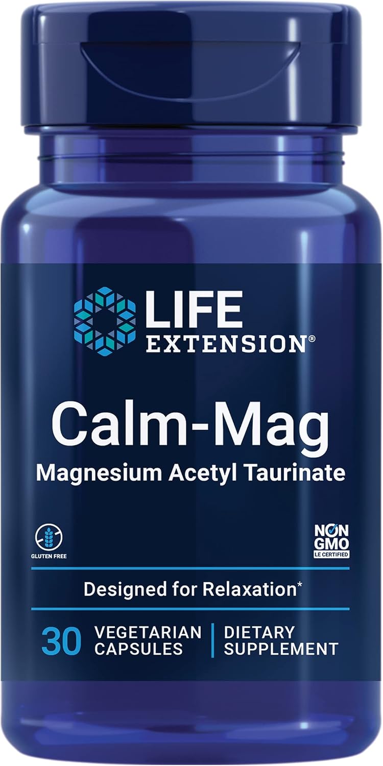 Life Extension Calm-Mag, Magnesium Acetyl taurinate, 30 Capsules