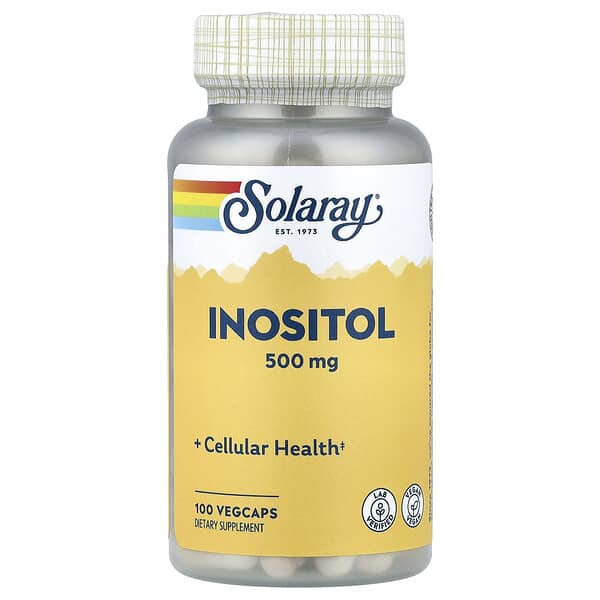 Solaray Inositol 500 mg, 100 Capsules